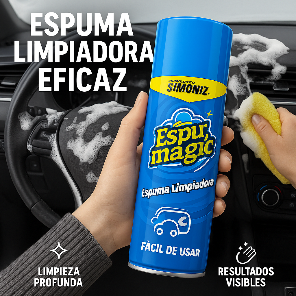MEGA OFERTA 2x1 Espuma Limpiadora para Carros ¡Quita Manchas y Arranca Grasa! ✅