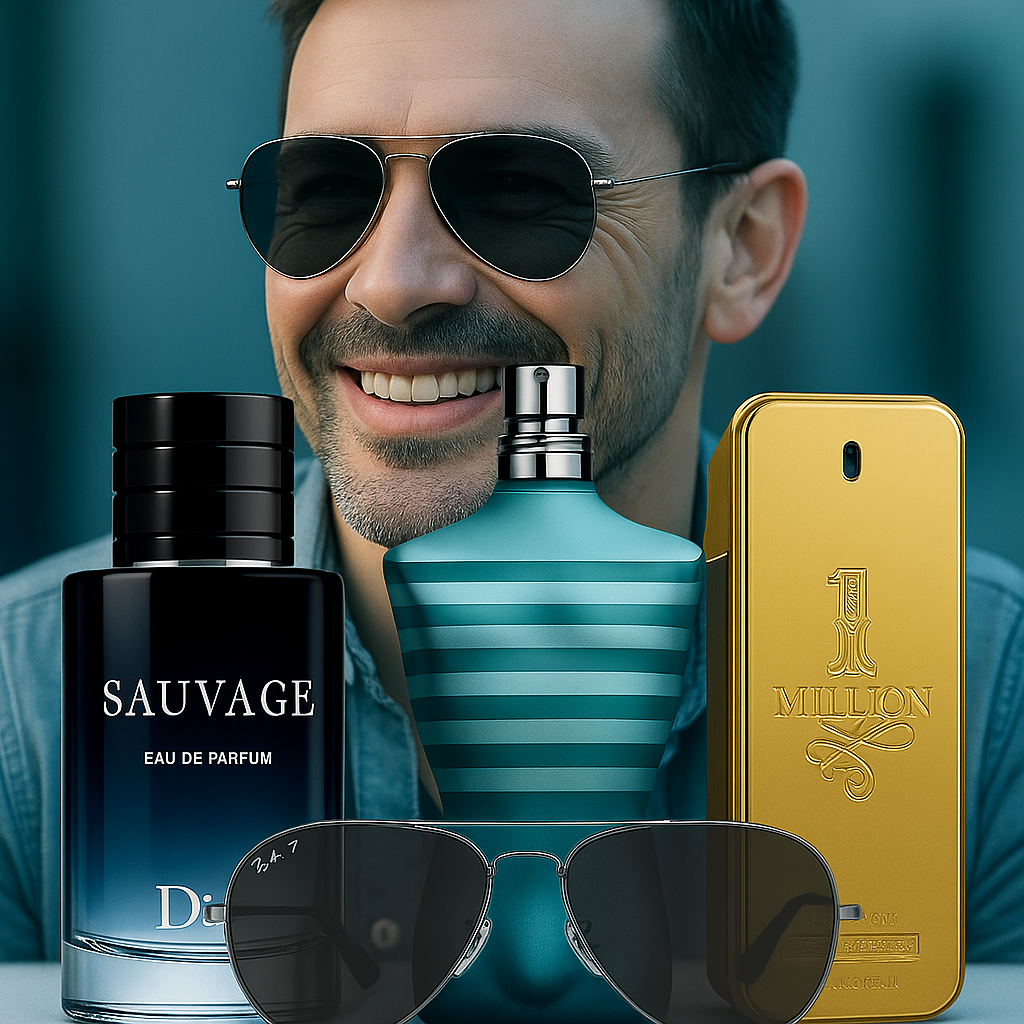 COMBO 3X1 DE PERFUMES + GAFAS AVIADOR GRATIS 🕶️ + ENVÍO INCLUIDO ✅