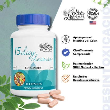 15 Day Cleanse + Envió Gratis - Ligereza el Bienestar de tu Cuerpo ✅