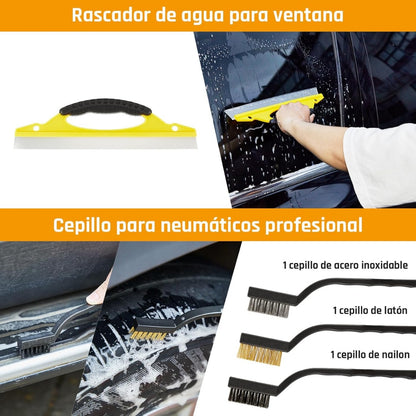 Kit de Limpieza Premium de 22 Piezas para Carros y Motos ✅