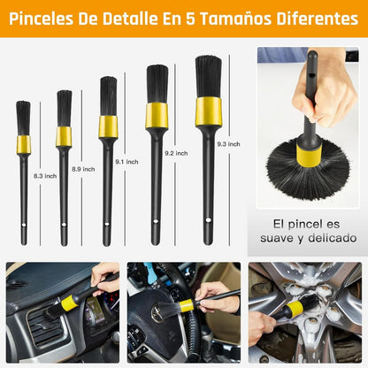 Kit de Limpieza Premium de 22 Piezas para Carros y Motos ✅