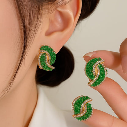 ELEGANCE SET™ RELOJ TRÉBOL ESMERALDA + REGALO EXCLUSIVO: ARETES Y COLLAR + ENVIÓ GRATIS🎁