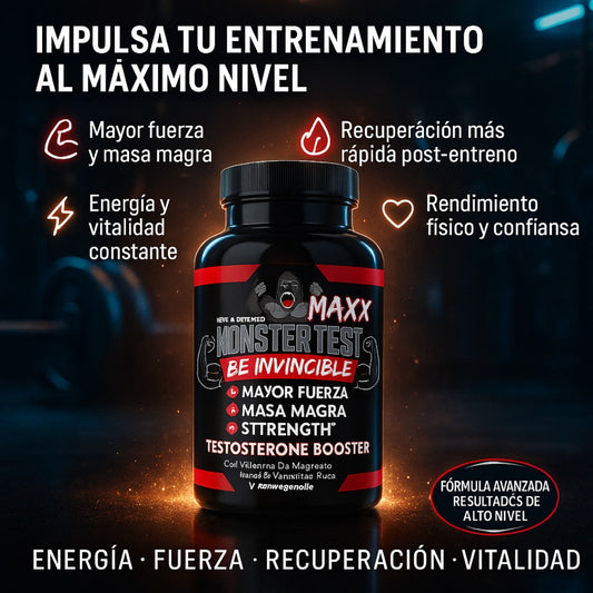 Precursor Natural: Monster Test Maxx + Guía de Entrenamiento y Alimentación 🔥