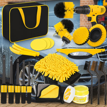 Kit de Limpieza Premium de 22 Piezas para Carros y Motos ✅