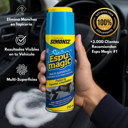 MEGA OFERTA 2x1 Espuma Limpiadora para Carros ¡Quita Manchas y Arranca Grasa! ✅
