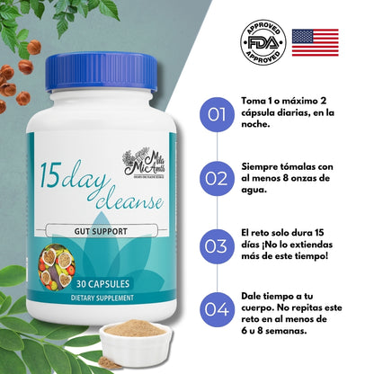 15 Day Cleanse + Envió Gratis - Ligereza el Bienestar de tu Cuerpo ✅