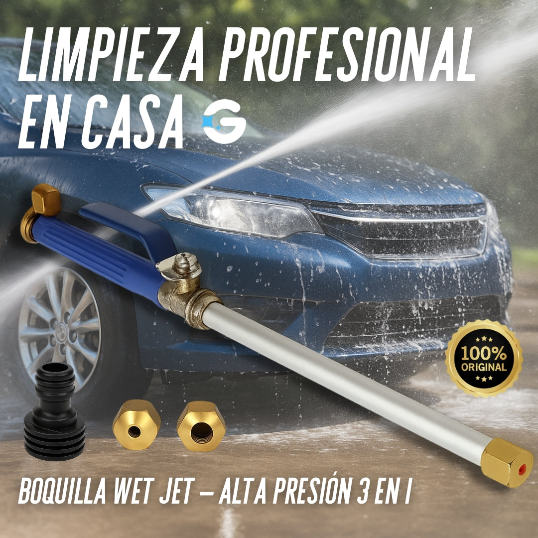 BOQUILLA DE ALTA PRESIÓN PARA MANGUERA WET JET 🌊 AHORRA AGUA + ENVÍO GRATIS ✅