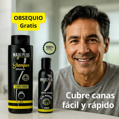 Maxi Plus Shampoo Cubre Canas + Obsequio Colágeno + Envió Gratis ✅