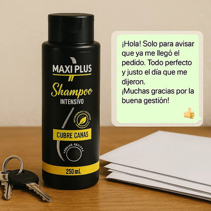 Maxi Plus Shampoo Cubre Canas + Obsequio Colágeno + Envió Gratis ✅